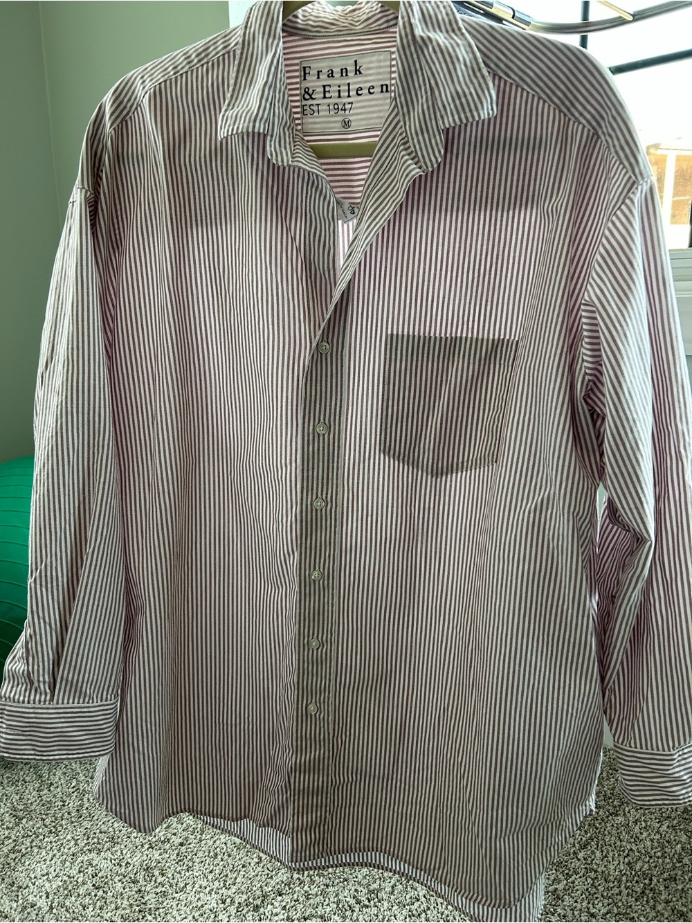 Women’s oversized striped shirt